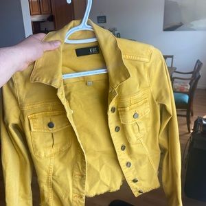 Kut from the Kloth denim yellow jacket